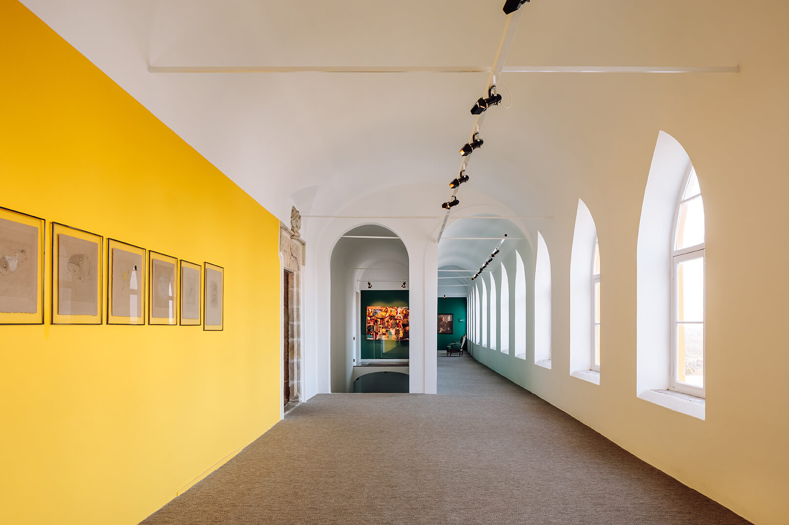 Entre o espaço e o poder- Apanha-me se puderes - vista da exposição Palácio  do Cadaval, 2018, Évora